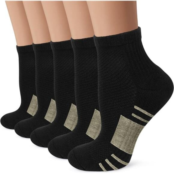 Copper Compression Socks for Men & Women – Plantar Fasciitis Relief, Ankle - Picture 1 of 7